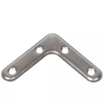 Уголок крепежный 50х50 мм, оконный, без шурупов, под покраску, Кунгур, 5005