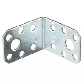 Уголок крепежный перфорированный 50х50х35х2 мм, оцинкованный