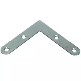 Уголок крепежный плоский, УГ-75/1, оцинкованный
