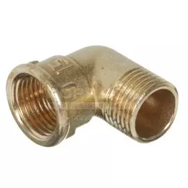 Уголок резьбовой латунный Г-Ш, 1/2"