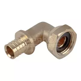 Уголок d16х1/2", 90 °, латунь, с накидной гайкой, РосТурПласт