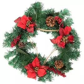 Подвеска 40 см, с украшением, Венок, SYHHA-031906