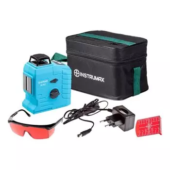 Уровень лазерный, 3/10 мм/м, Instrumax, 360 Red, IM0117