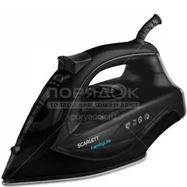 Утюг Scarlett SC-SI30K46 с керамической подошвой, 2.2 кВт, черный