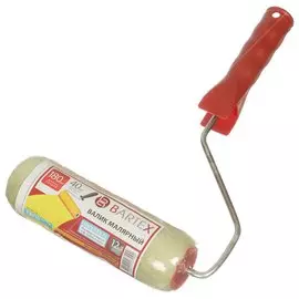 Валик малярный Bartex, полиакрил, 180хдиаметр 40 мм, ворс 12 мм, с бюгелем, 6 мм