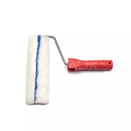 Валик малярный цветная полоская, полиэфирное волокно, 200 мм, с бюгелем