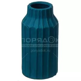 Ваза керамика, настольная, 11.5 см, Морская волна, Y4-3805, синяя