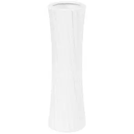 Ваза керамика, настольная, 33 см, Спираль, Y4-3234, белая