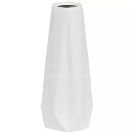 Ваза керамика, настольная, 35 см, Марокко, белая