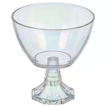 Ваза для фруктов, стекло, на ножке, 1300 мл, 19 см, Glasstar, Лиловая дымка, RNLD_1329B_0, лиловая дымка