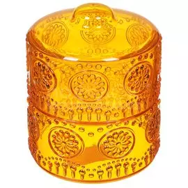 Ваза для конфет пластмассовая 2-ярусная Альтернатива Каприз М6047, 12х12х15 см