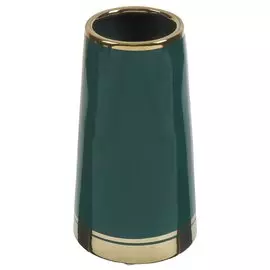 Ваза керамика, настольная, 25 см, Галифакс, Y4-4692, изумруд с золотом