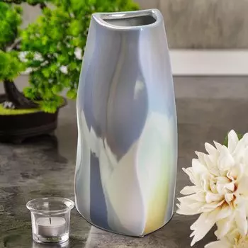 Ваза керамика, настольная, 25 см, Перламутр, Y4-7253