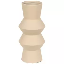 Ваза керамика, настольная, 28х12 см, Y4-3621, бежевая