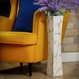 Ваза МДФ, настольная, 58 см, Штиль, Y4-5424, белая