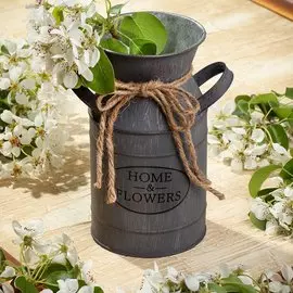 Ваза металл, настольная, 19х10 см, Прованс, Y4-5255