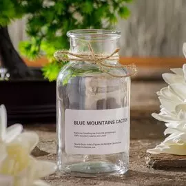 Ваза стекло, настольная, 12х4.5 см, Y4-5555