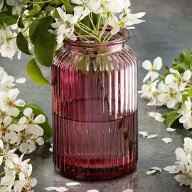 Ваза стекло, настольная, 18.5 см, Рианна