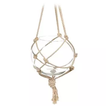 Ваза стекло, настольная, 18.8х21.3 см, Evis, Шаровая, 2069-В, 4 л, в декоративной сетке