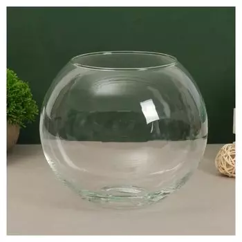 Ваза стекло, настольная, 18 см, Evis, Шаровая, 2 069, 4 л