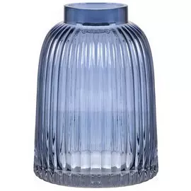 Ваза стекло, настольная, 20 см, Y6-6358, темно-синяя