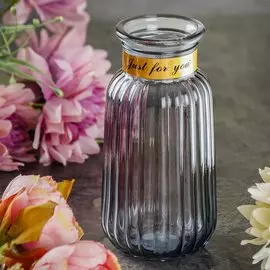 Ваза стекло, настольная, 22х8 см, Обод, Y4-5550