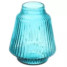 Ваза стекло, настольная, 23 см, Морская волна, Y6-6345