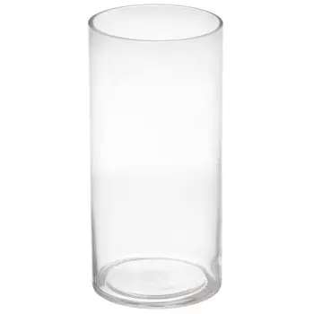 Ваза стекло, настольная, 25х12 см, Цилиндр, Y6-10069