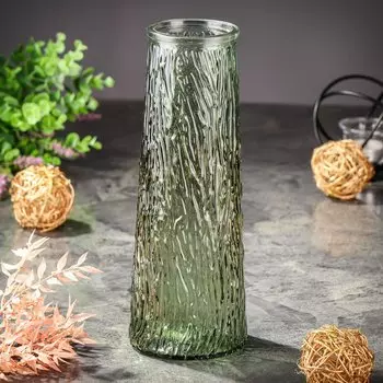 Ваза стекло, настольная, 29х10.5 см, Кора, Y6-10098