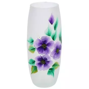 Ваза стекло, настольная, 30 см, Evis, Вьюнок садовый, 32 0013 2363, с ручной художественной росписью