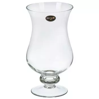 Ваза стекло, настольная, 31 см, Muza, Amfora, 380-895, на ножке