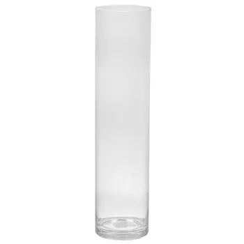 Ваза стекло, настольная, 50х12 см, Цилиндр, Y6-10071