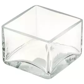 Ваза стекло, настольная, 8х11.6 см, Evis, Тетра, 2084, прямоугольная