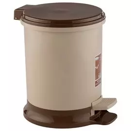 Ведро для мусора пластик, 11 л, цилиндрическое, педаль, Элластик-Пласт, Sтилъ, 1439