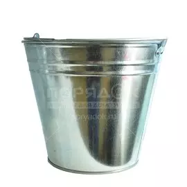 Ведро оцинкованное, 15 л, без крышки