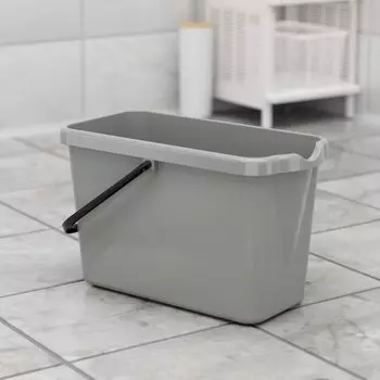 Ведро пластик, 16 л, хозяйственное, со сливом, прямоугольное, Альтернатива, Эконом, М8587