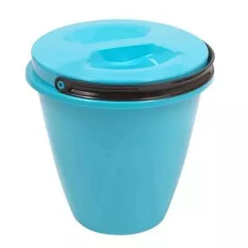 Ведро пластик, 5 л, с крышкой, хозяйственное, Радиан, Лайт