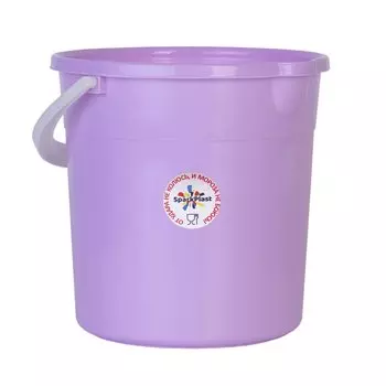 Ведро пластик, 7 л, лаванда, пищевое, со сливом, Sparkplast, IS400010/14