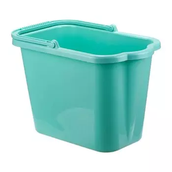 Ведро пластик, 9.5 л, аквамарин, хозяйственное, со сливом, Idea, М2420