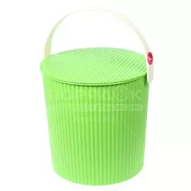 Ведро-стул пластик, 10 л, с крышкой, хозяйственное, Элластик-Пласт, Стул