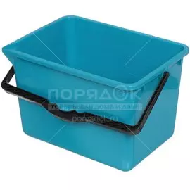 Ведро пластик, 14 л, голубое, малярное, со сливом, Bartex