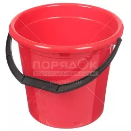 Ведро пластик, 15 л, хозяйственное, мерное, Милих, 04015