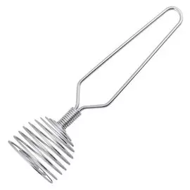 Венчик для взбивания, сталь, стальная ручка, 17х5 см, навеска, Мультидом, AN80-6