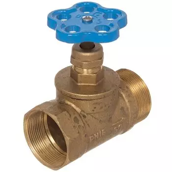 Вентиль для воды, 2", г-ш, синий, БАЗ