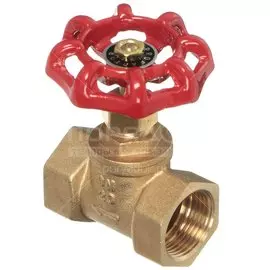 Вентиль для воды, 3/4", г-г, красный, ProFactor