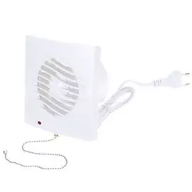 Вентилятор вытяжной настенный, выключатель, Event, установочный диаметр 100 мм, 13 Вт, 130 м/ч, Волна, 100СВ