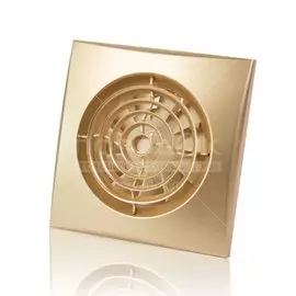 Вентилятор вытяжной настенный, Эра, установочный диаметр 100 мм, 8.4 Вт, 90 м3/час, обратный клапан, шампанское, Aura 4C Champagne