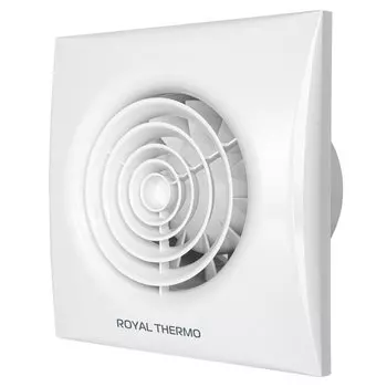 Вентилятор вытяжной настенный, Royal Thermo, установочный диаметр 100 мм, 10 Вт, 100 м/ч, белый, RAFR 100 V, НС-1608402
