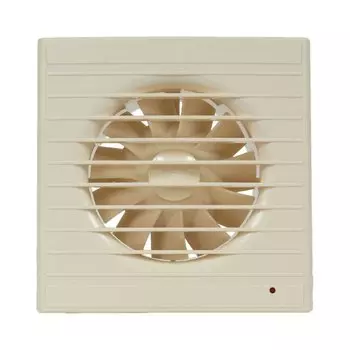 Вентилятор вытяжной настенный, Viento, установочный диаметр 100 мм, 130 м/ч, обратный клапан, слоновая кость, ВИЕНТО 100СК STILL ivory