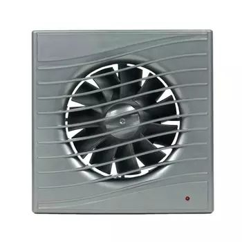 Вентилятор вытяжной настенный, Viento, установочный диаметр 100 мм, 14 Вт, 130 м/ч, Волна, В100С STILL gray